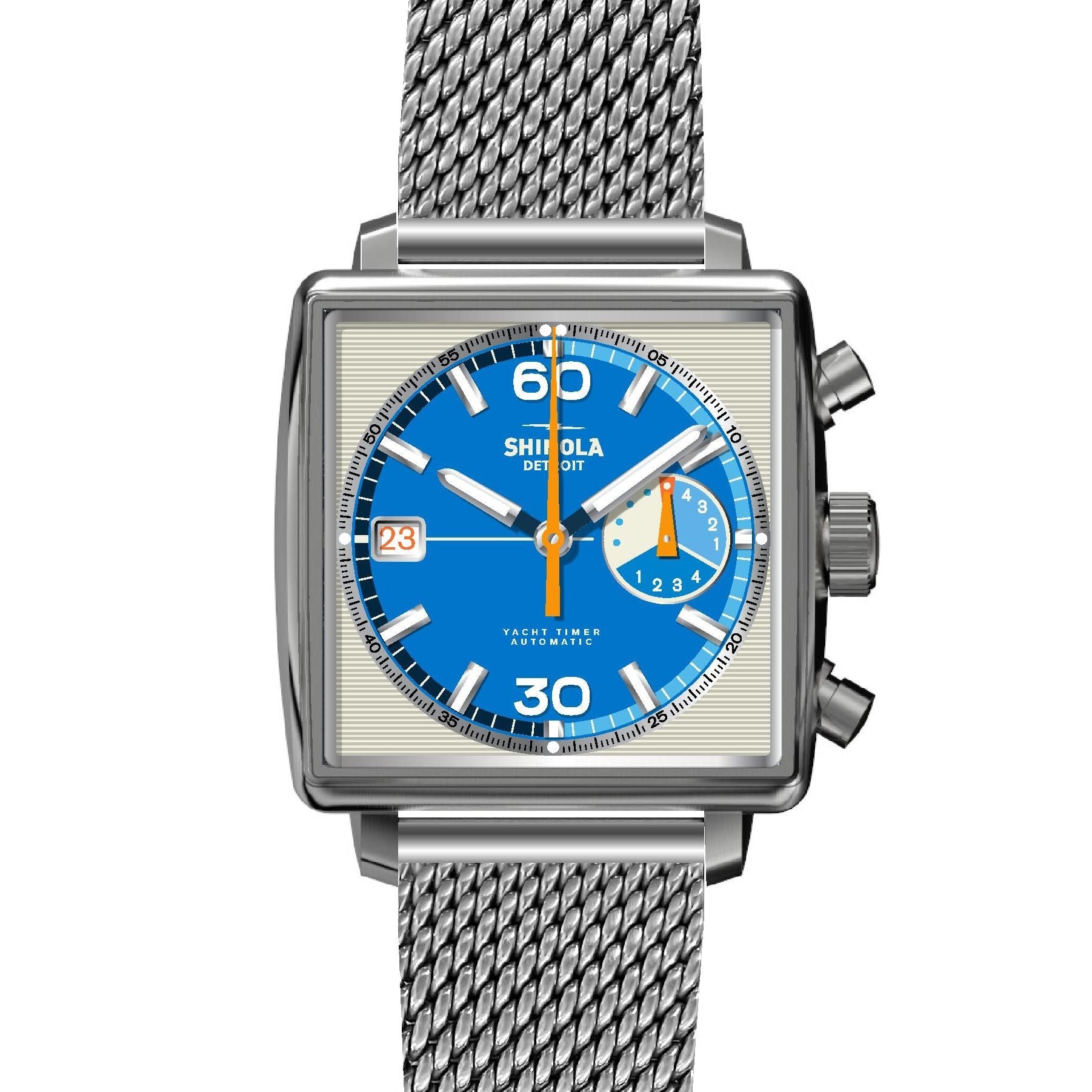 Shinola Le Gift Set: Mackinac 40mm, Silver Bracelet | Shinola