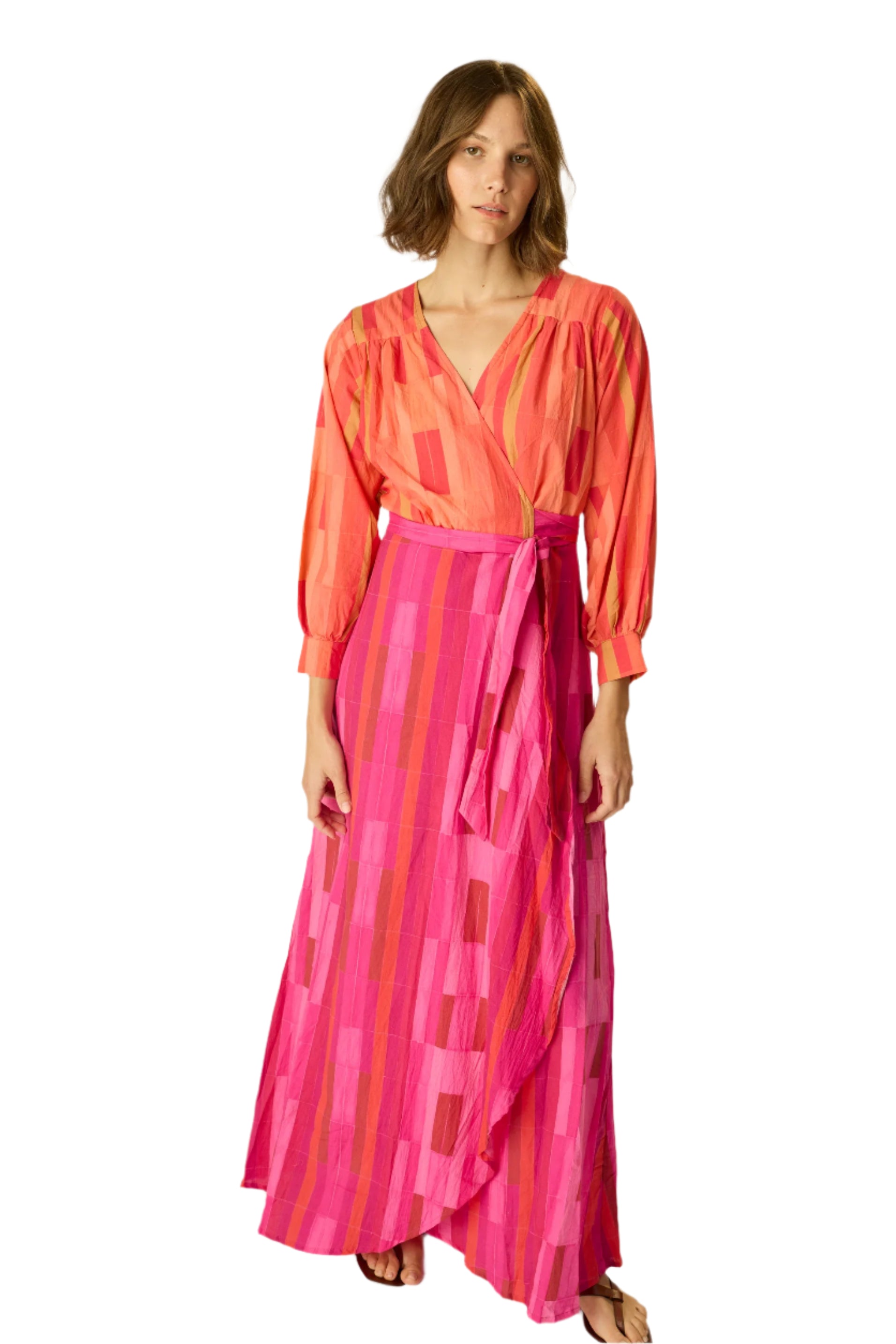 maxi dress ruffle front Santiago Cut-Out Ruffle Maxi Dress Sage L