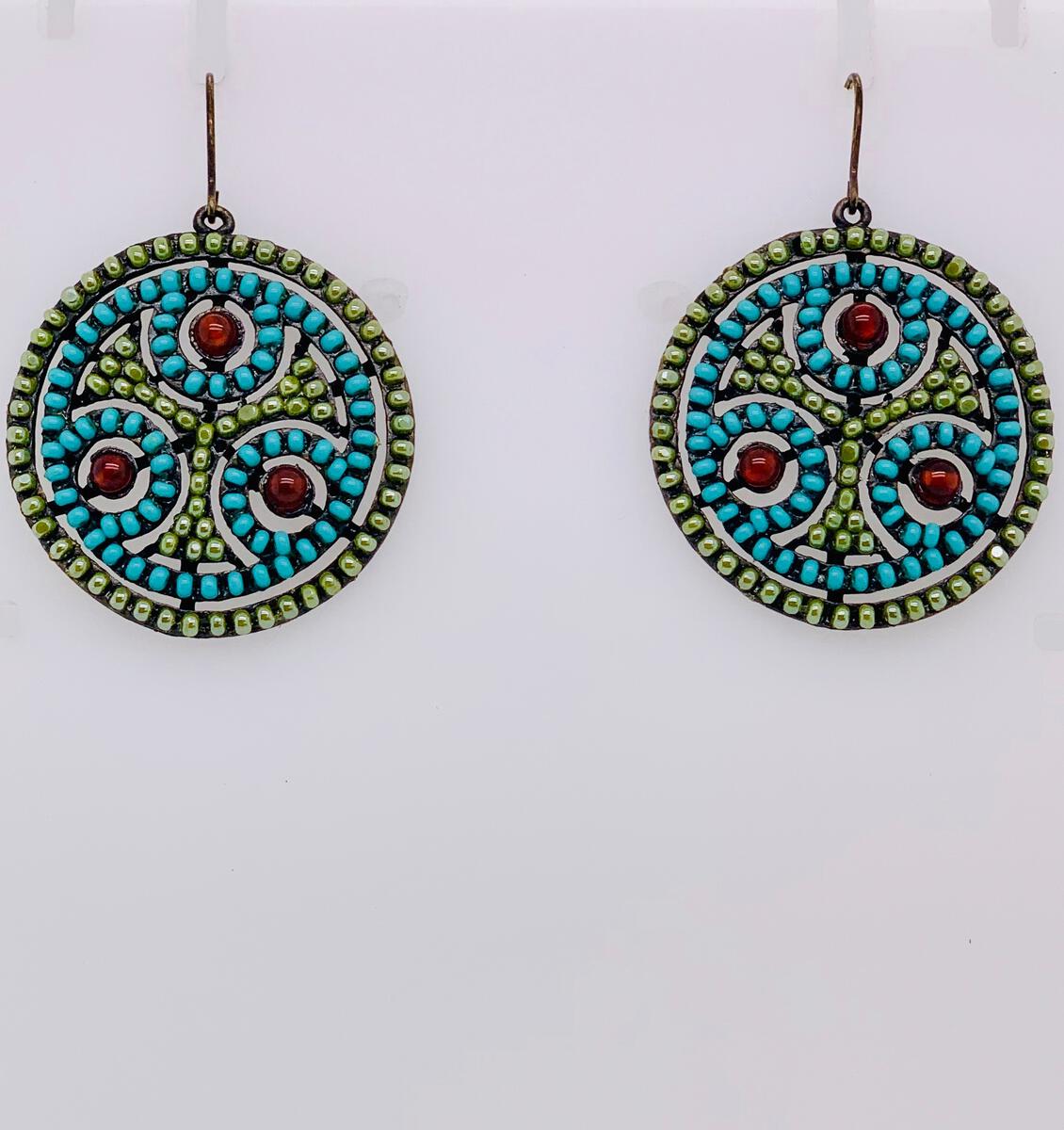 Mosaic Drop Earring