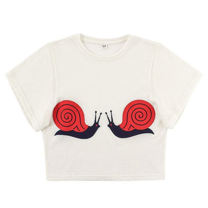Snail Wool Blend Tommy Tee