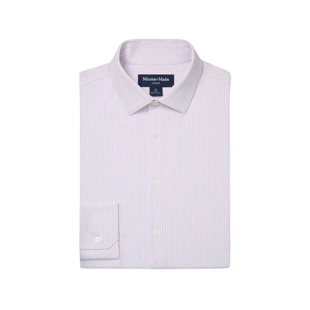 Leeward LS Dress Shirt - Lavender Haze Jordan Plaid