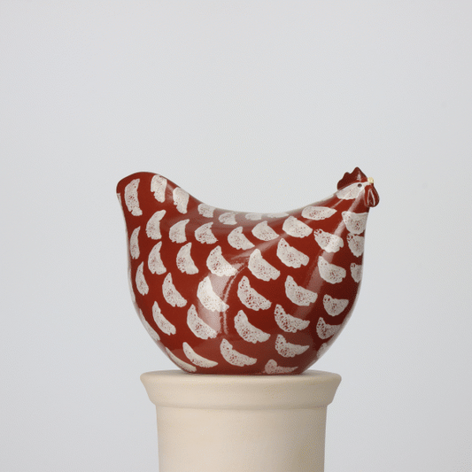 Bordeaux Speckled White Hen