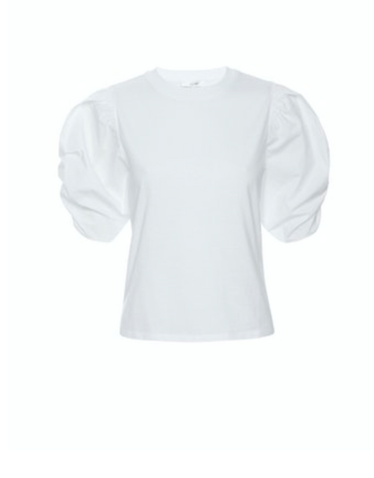 Pleated Puff Sleeve Tee