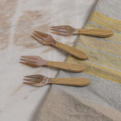 Serin Shell Cocktail Forks - Set of 4