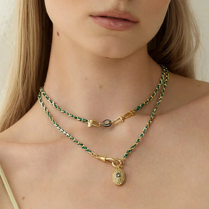 No. 951 Necklace Gold | Green