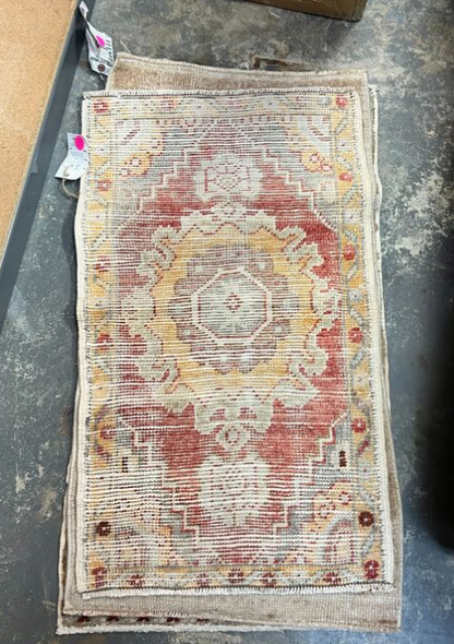 Vintage Mini Oushak Rug - 2'x3'