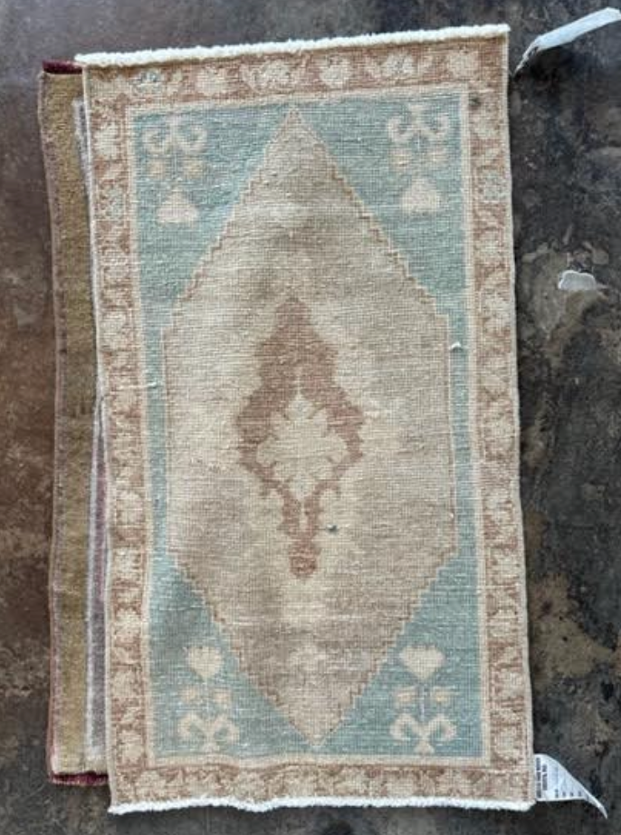 Vintage Mini Oushak Rug - 2'x3'