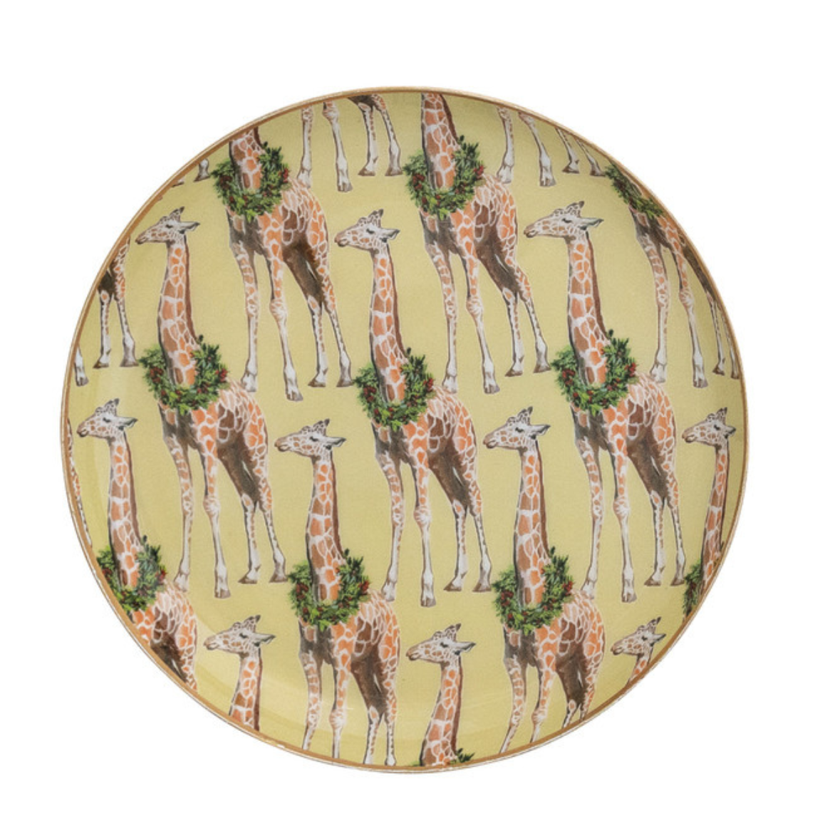 Enameled Stainless Steel Tray - Safari Animal