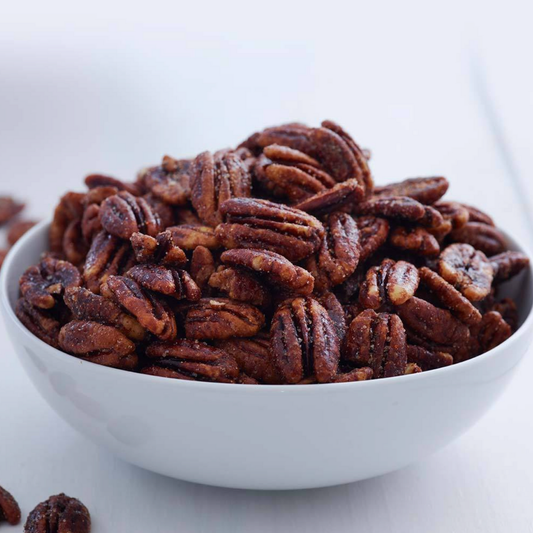 Sweet & Spicy Glazed Pecans