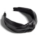 Knotted Faux Leather Headband