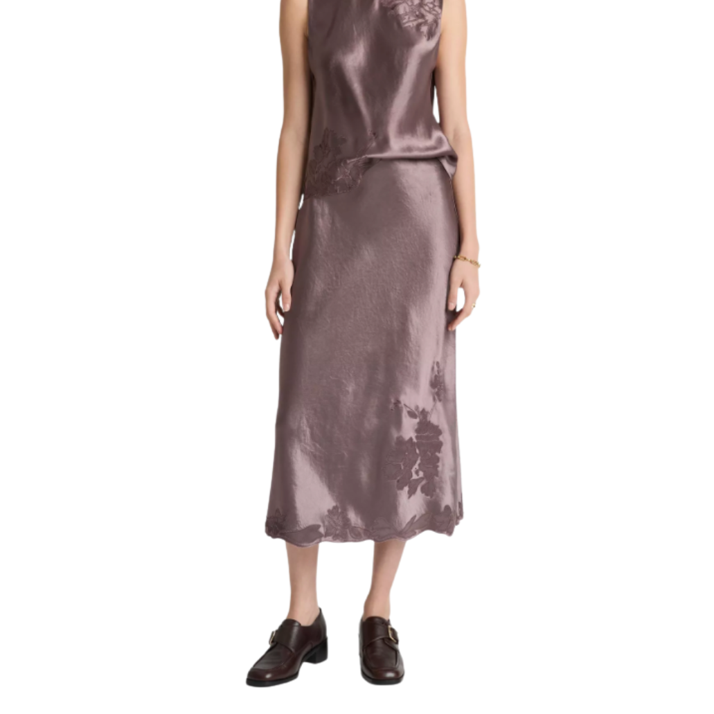 Embroidered Slip Skirt