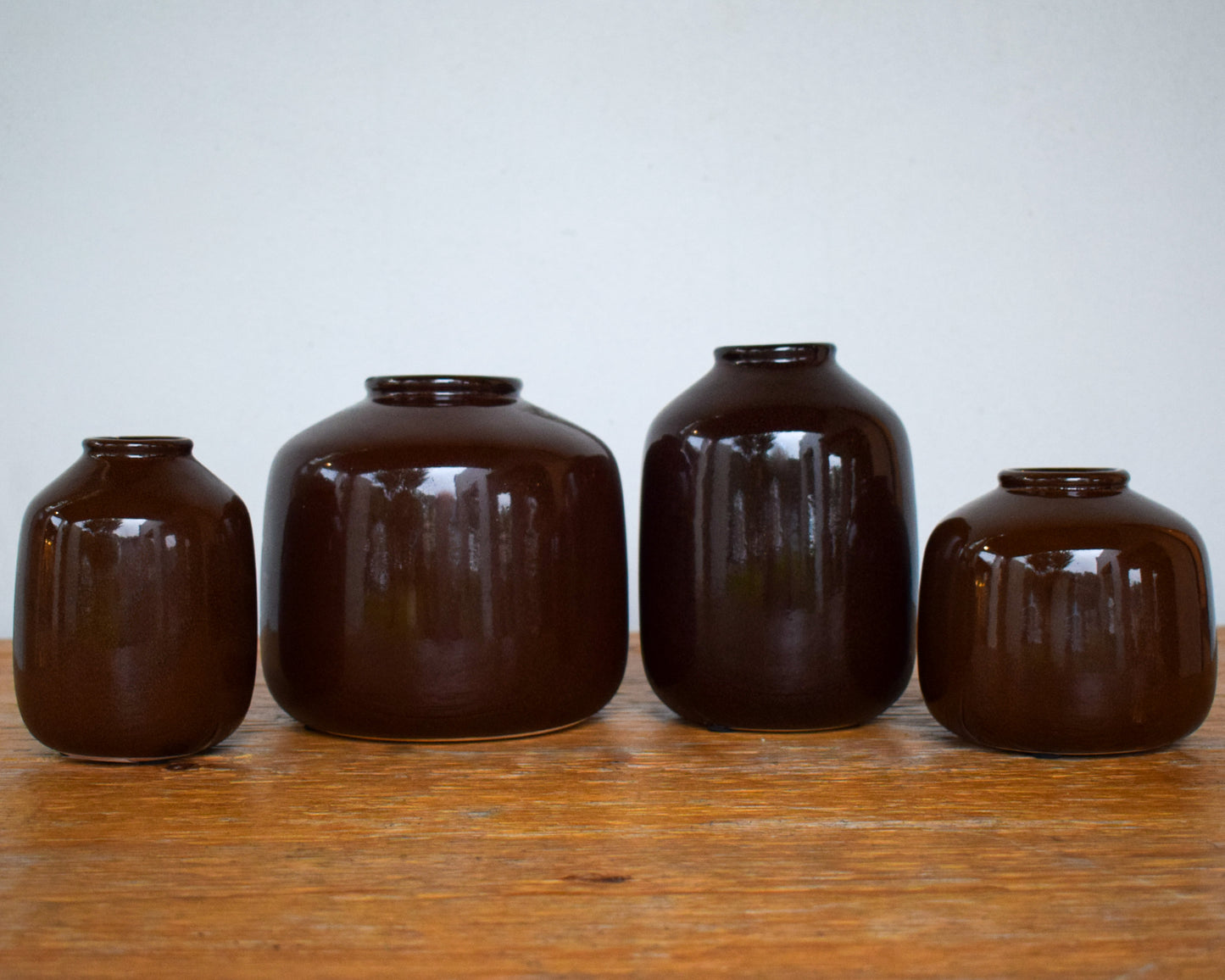 Dark Brown Glazed Vase