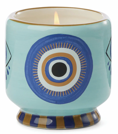 A Dopo Hand-Painted Ceramic Candle