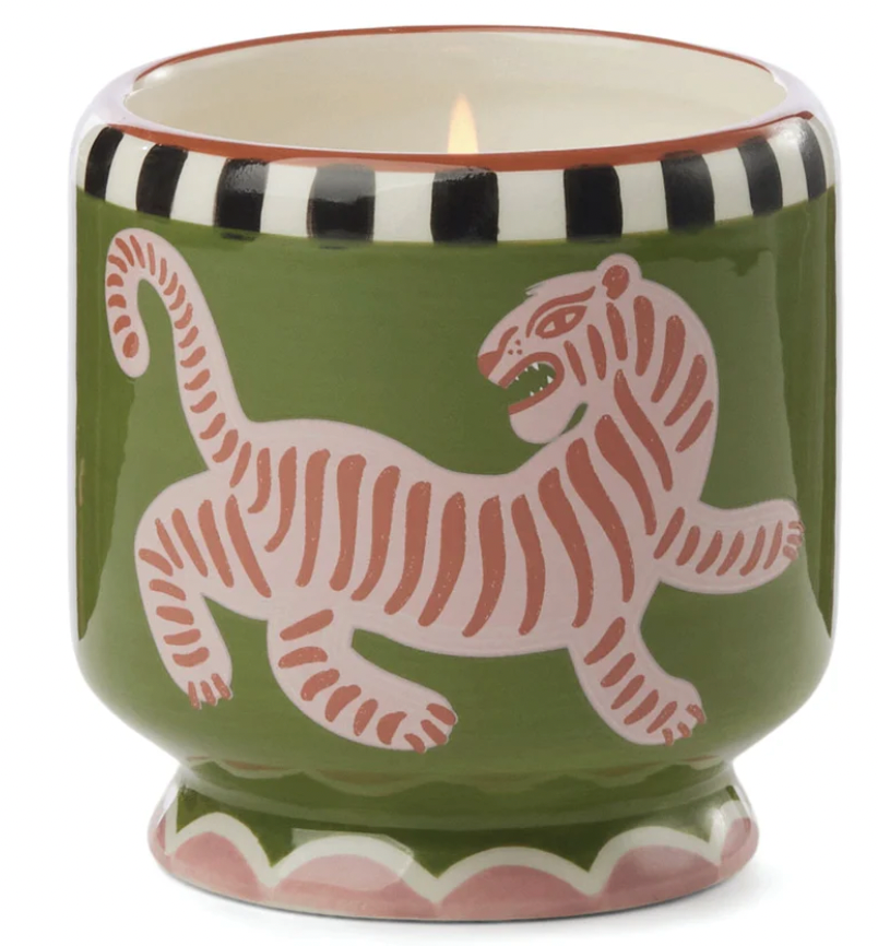 A Dopo Hand-Painted Ceramic Candle