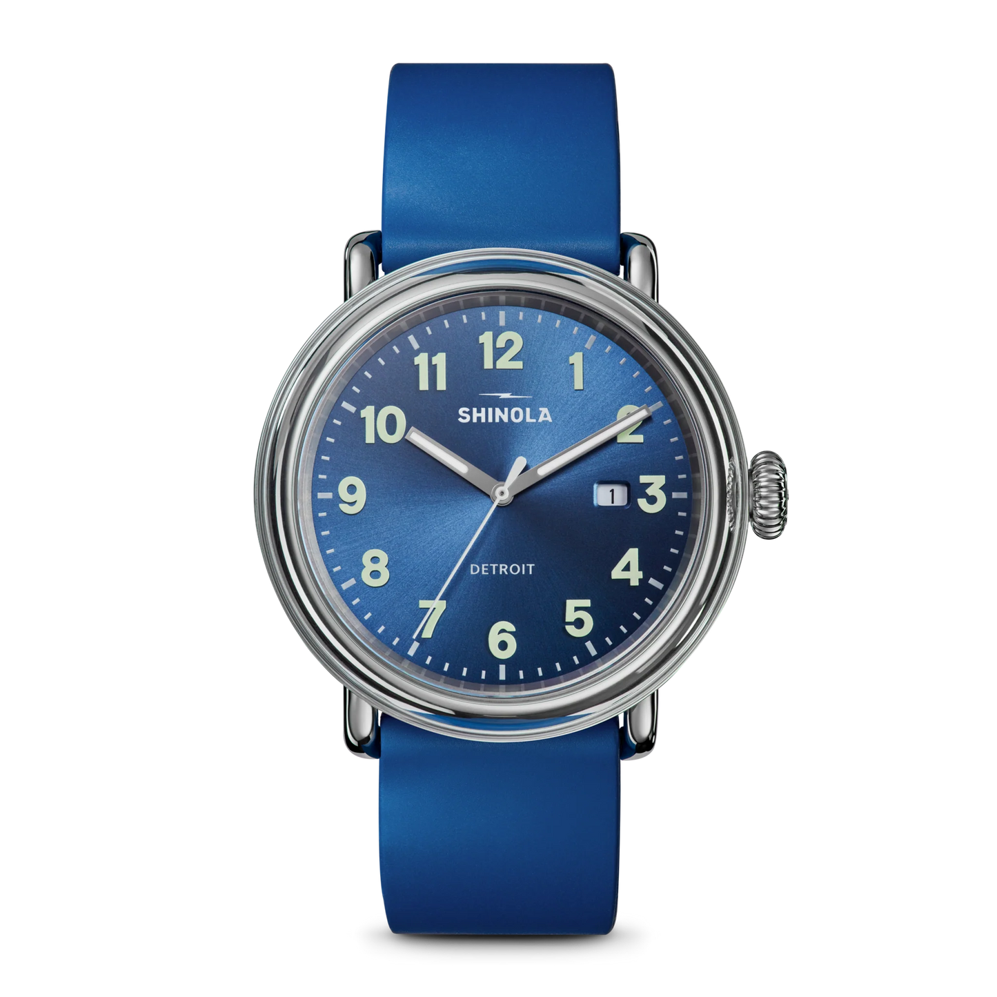Detrola 41mm - Blue Rubber Strap