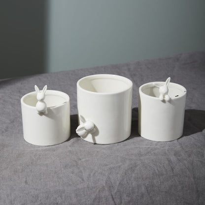 Peeking Bunny Pot
