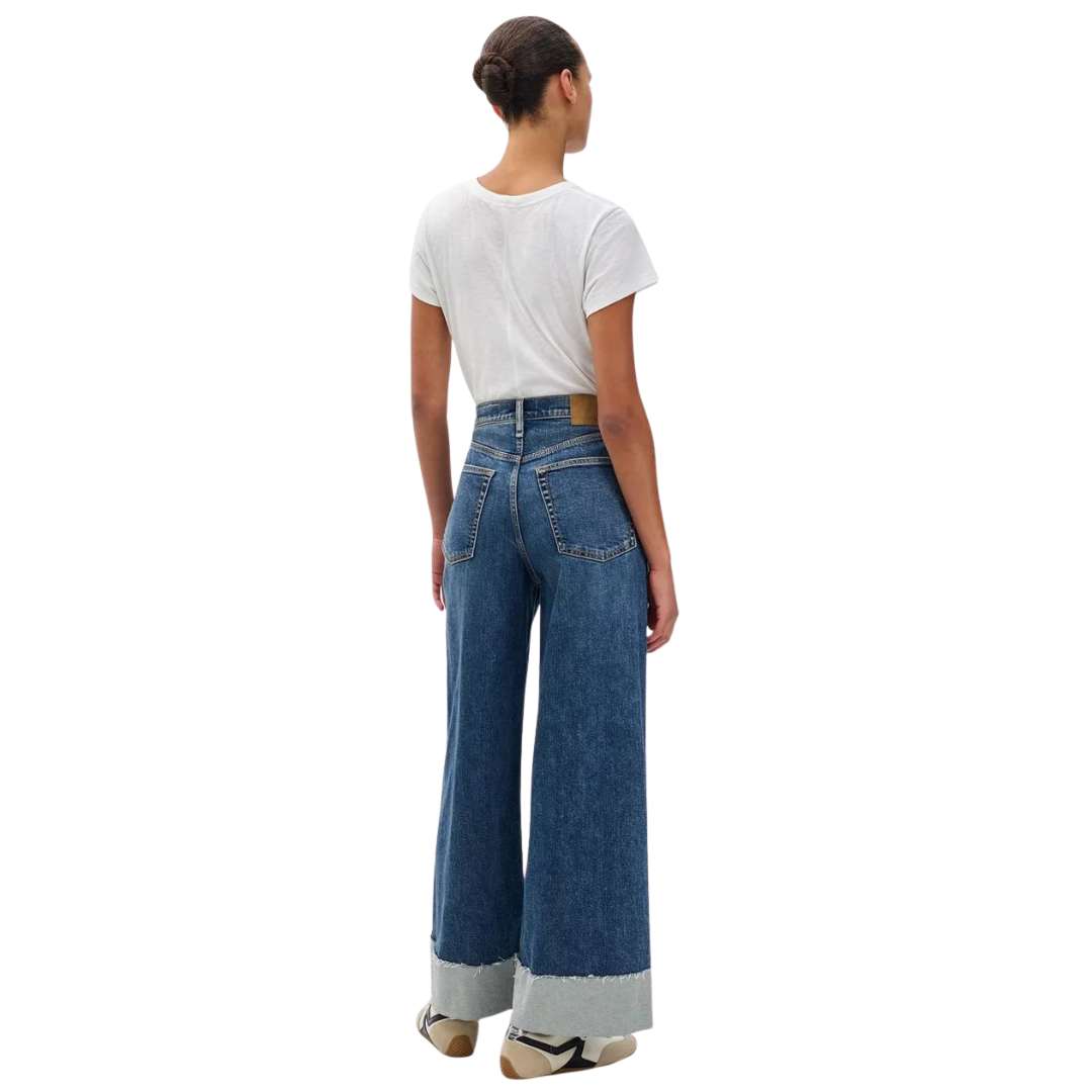 Sofie High-Rise Ankle Wide Leg With Cuff Jeans