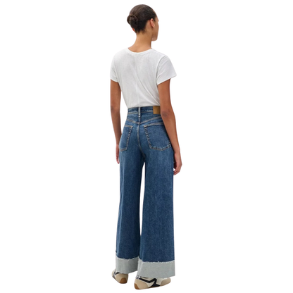 Sofie High-Rise Ankle Wide Leg With Cuff Jeans