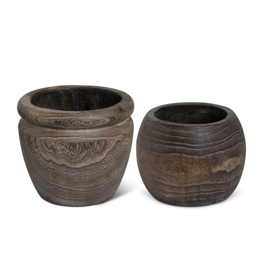 Paulowinia Wood Pots