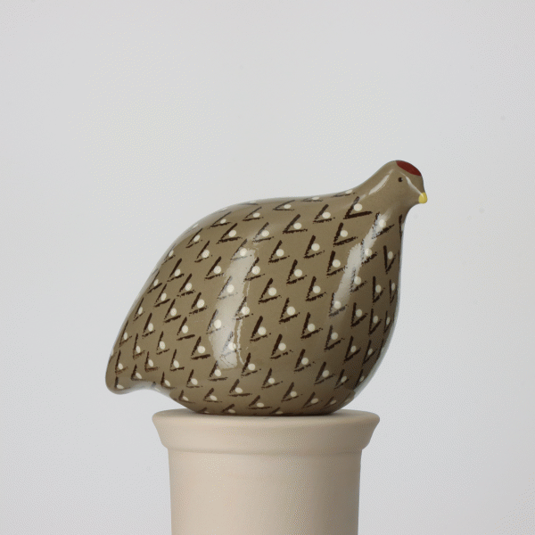 Quail Grey Spotted Black