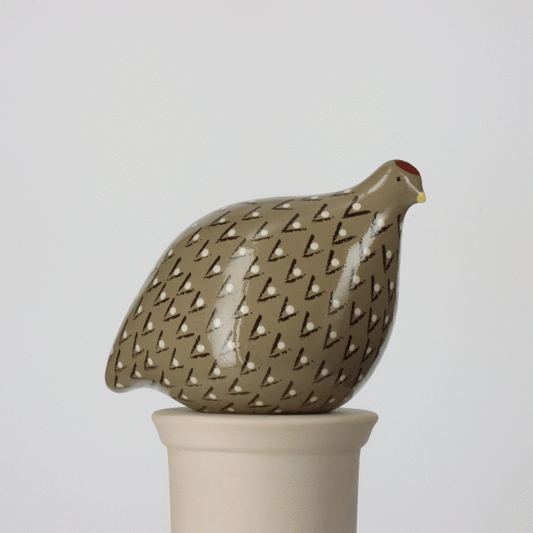 Quail Grey Spotted Black