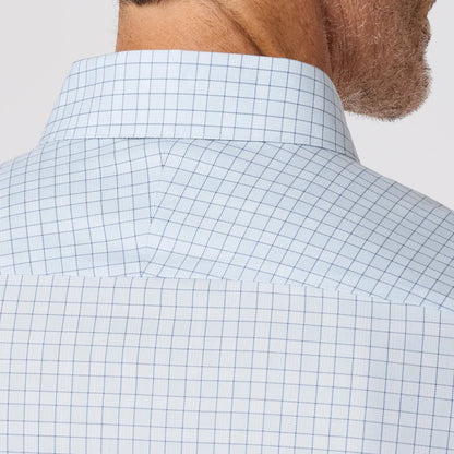 Hilton LS Dress Shirt - Sky Copper Plaid