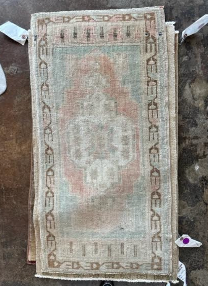 Vintage Mini Oushak Rug - 2'x3'