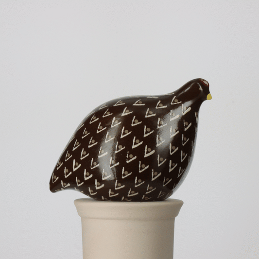 Quail Black Spotted White