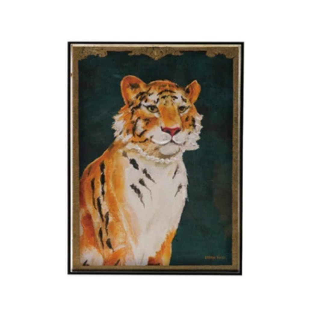 Hand-Painted Animals w/ Accessories in Acrylic Box Framed
