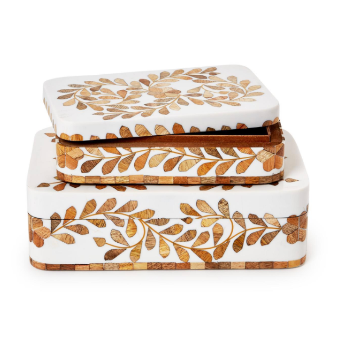 Natural Covered Box