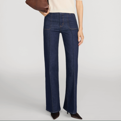 Le Slim Palazzo Pintuck Pocket