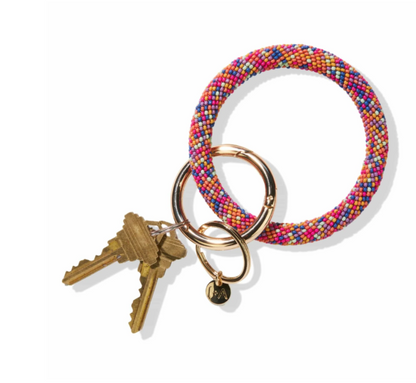 Chloe Seed Bead Key Ring