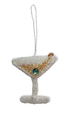 Beaded Cocktail Ornament 