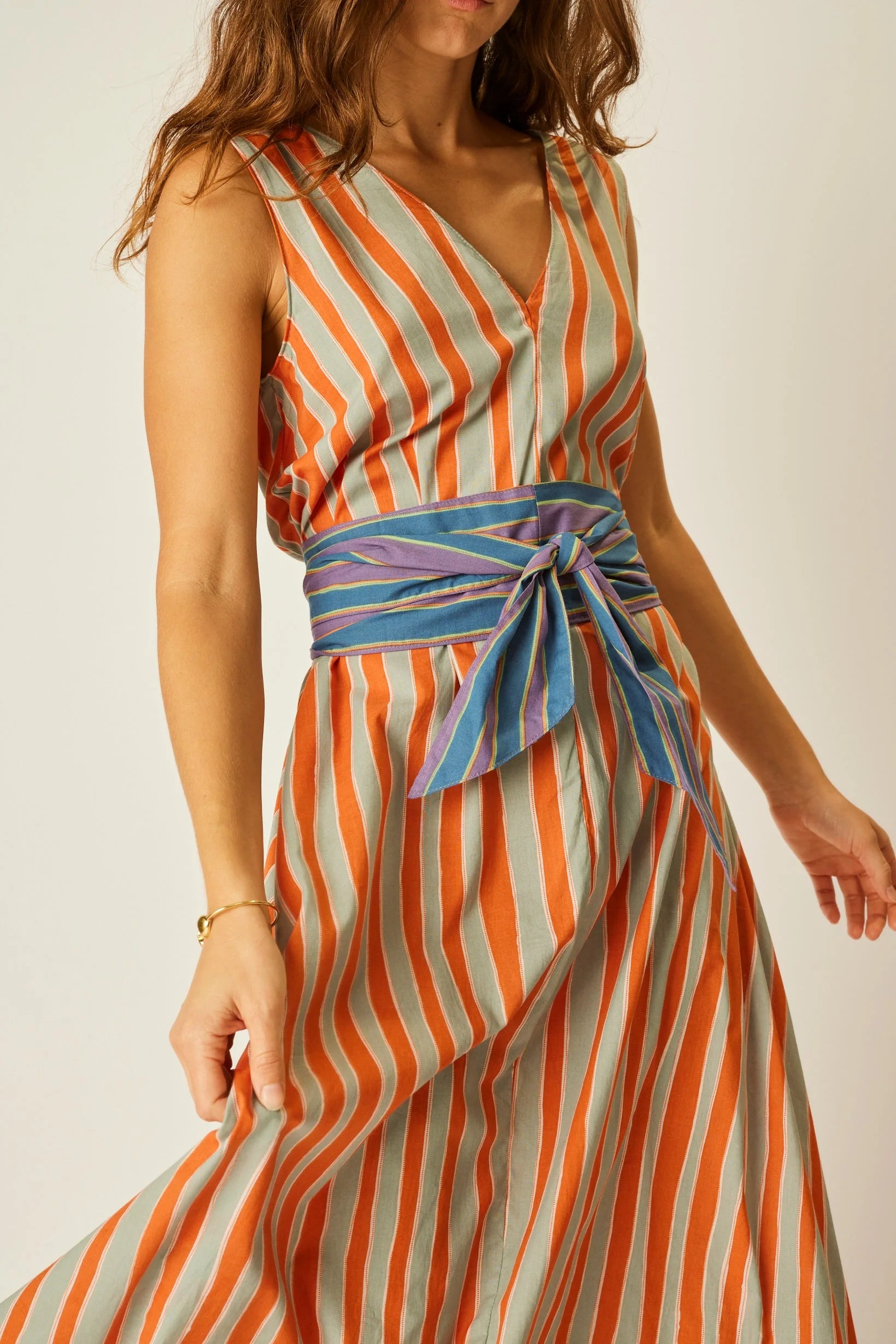 Tova Maxi w Contrasting Belt