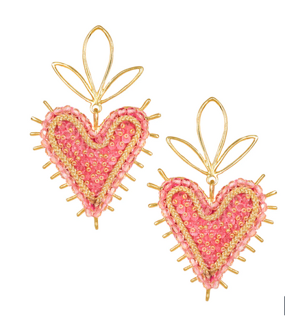 Mystic Heart Stud Earrings