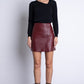 Lara Leather Mini Skirt