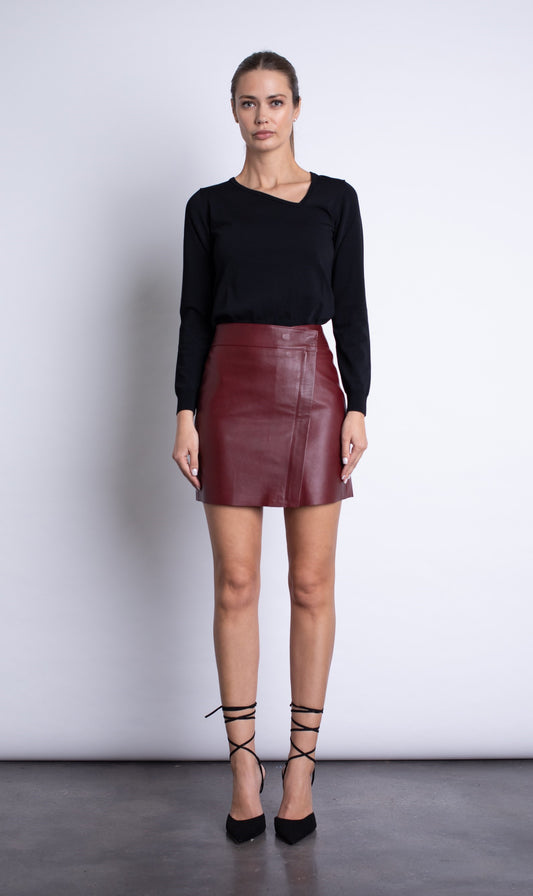 Lara Leather Mini Skirt