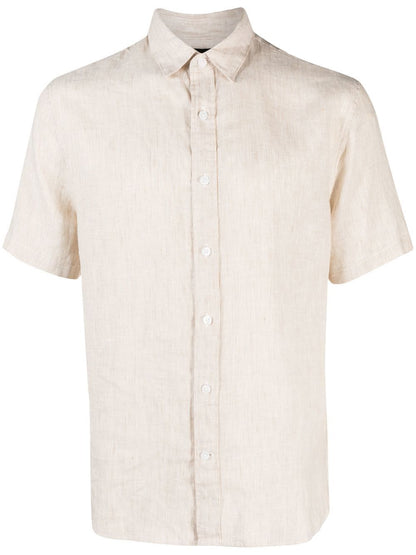 Linen Short Sleeve Button Down Shirt