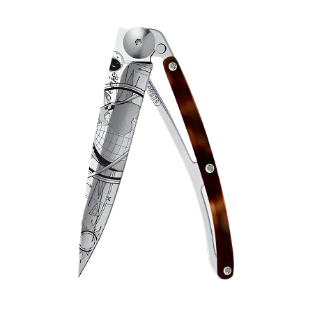 37g Ambered Turtle Knife - Globe Trotter