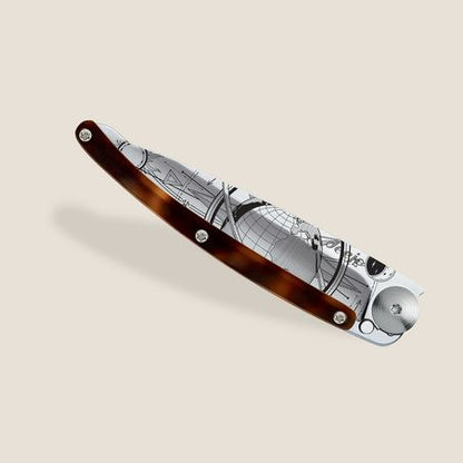 37g Ambered Turtle Knife - Globe Trotter