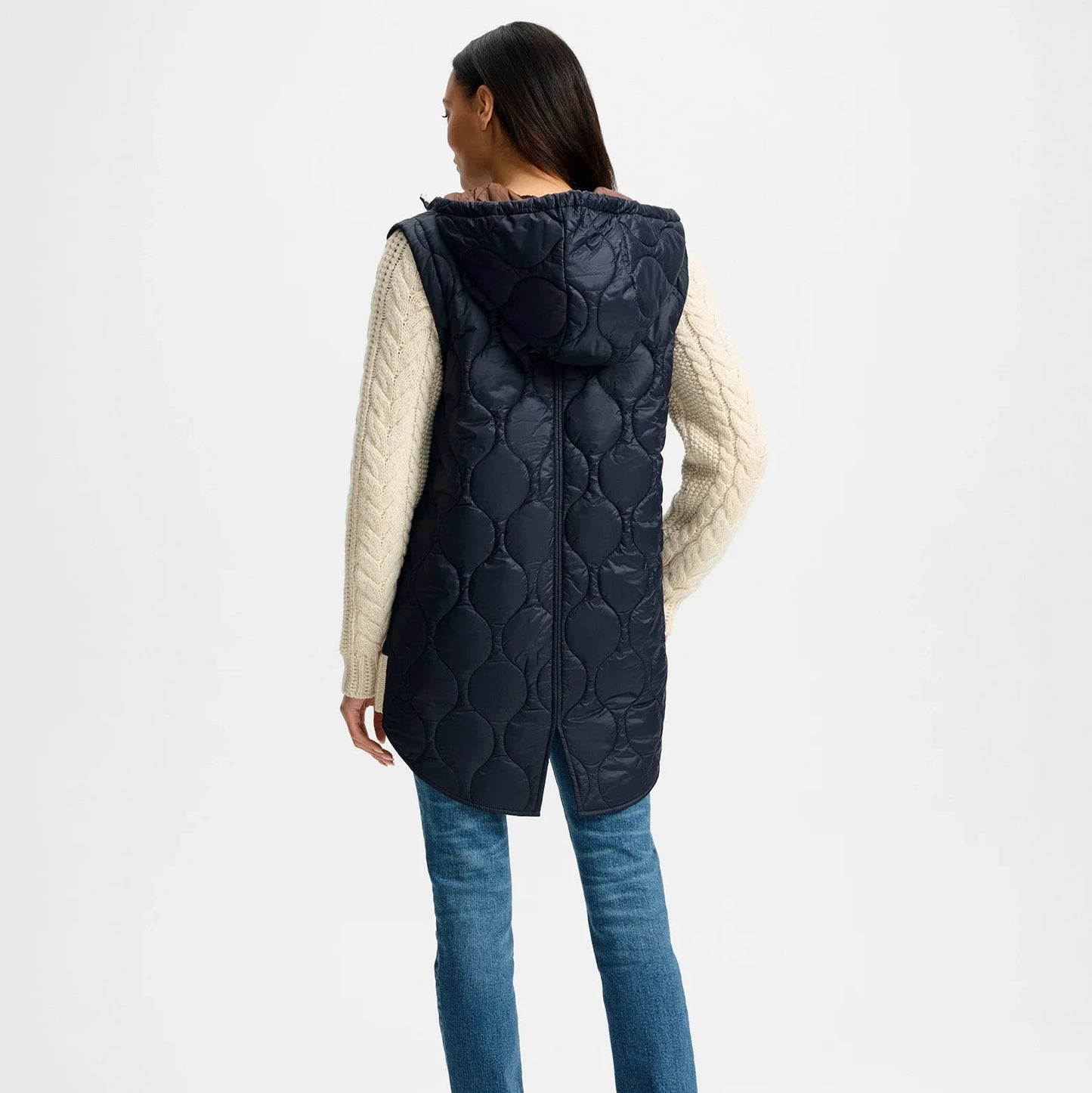 Barrows Knit-Sleeve Quilted Jacket