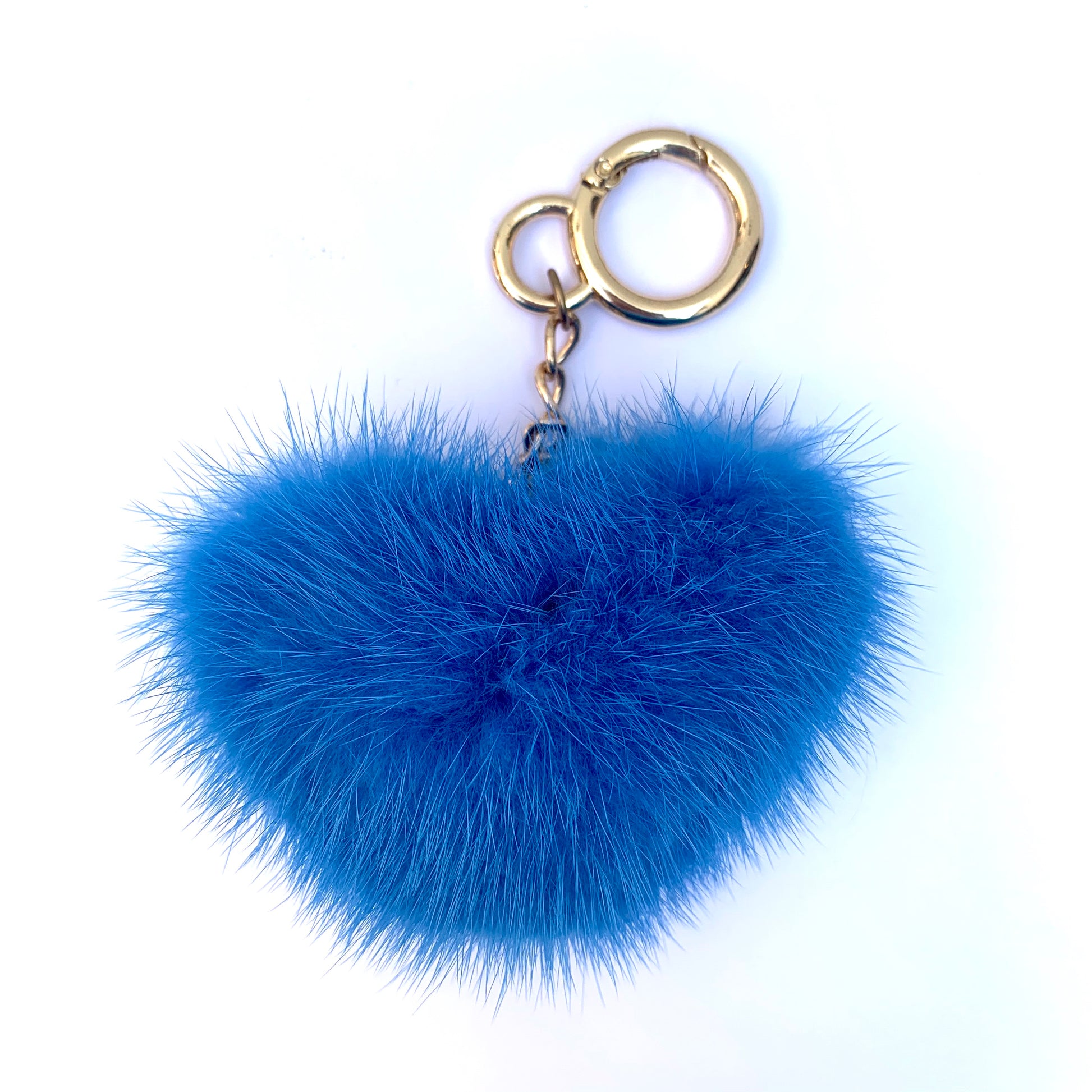 Mink Mini Heart Keyring