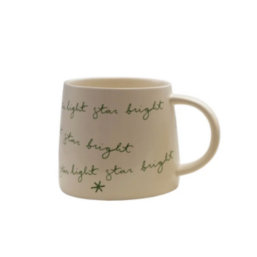 Stoneware Mug w/ Holiday Saying