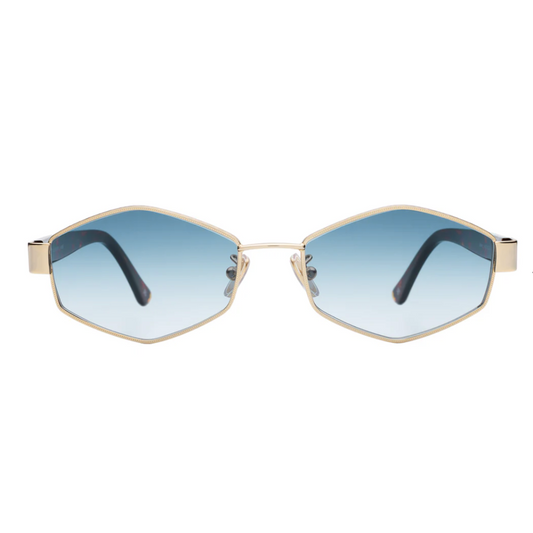Tucson Sunglasses | Gold/Star Tortoise w/ Midnight Blue Gradient