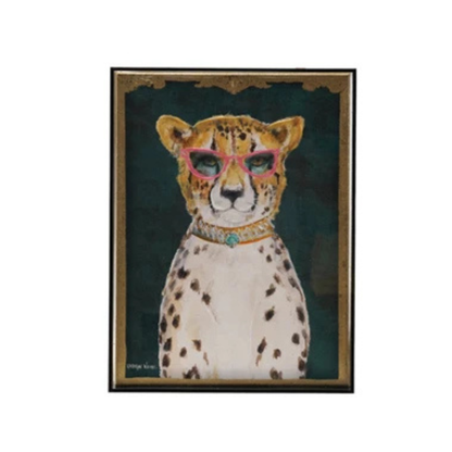 Hand-Painted Animals w/ Accessories in Acrylic Box Framed