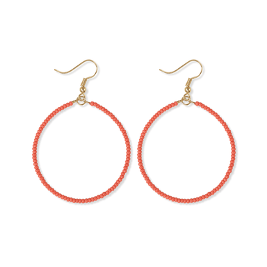 Ruby Hoop Earrings 