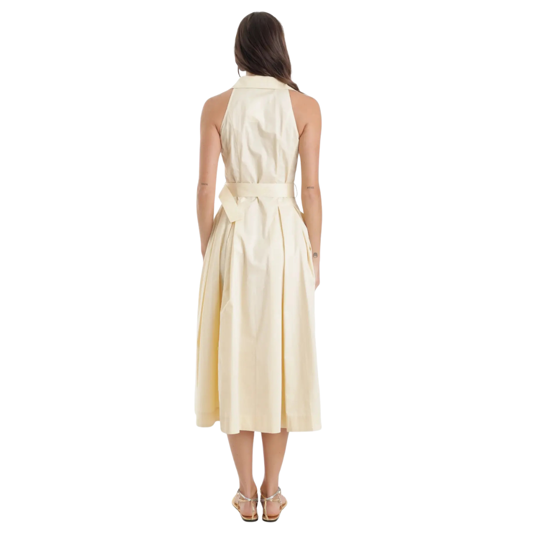 Zarae Solid Dress - Pastel Yellow