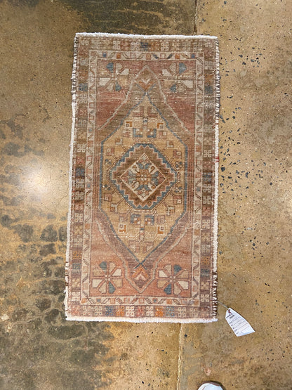 Vintage Mini Oushak Rug - 2'x3'