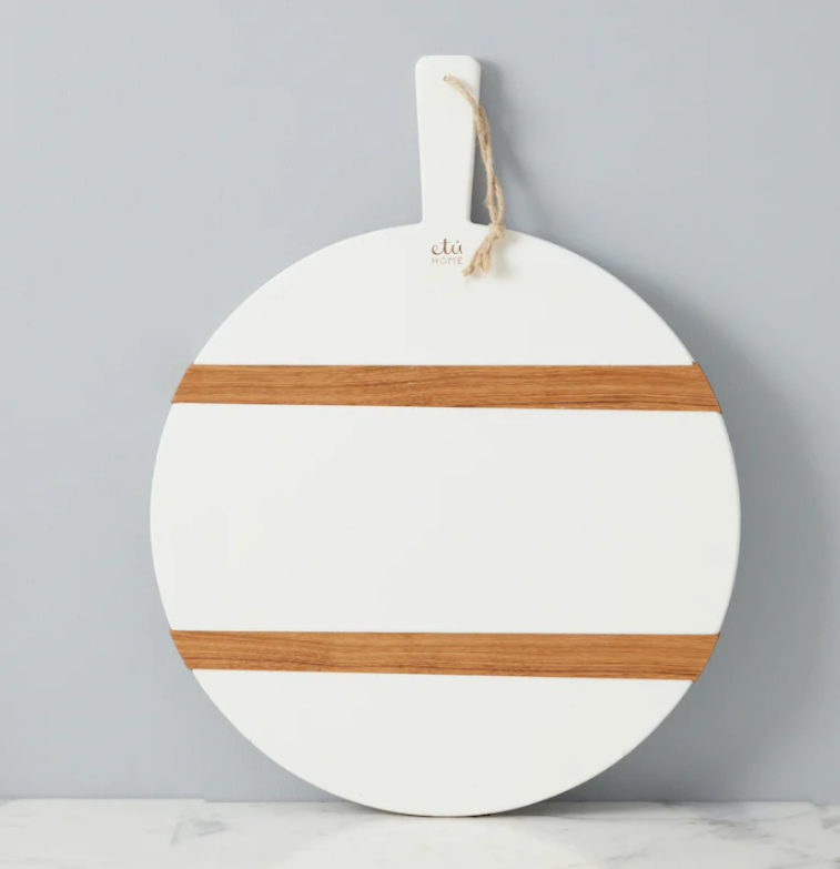 Round Mod Charcuterie Board - Medium - White