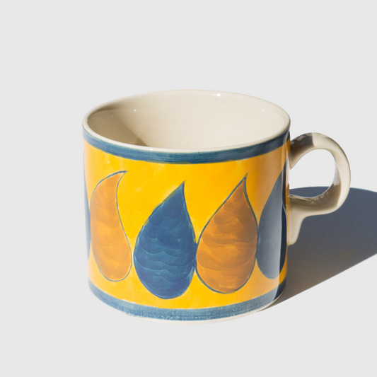 Stoneware Hand Painted Mug